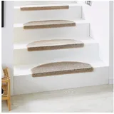 Andiamo Stufenmatte »Casablanca«, halbrund, 6,5 mm Höhe, Uni Farben, selbstklebend, strapazierfähig, 15 Stück in einem Set beige