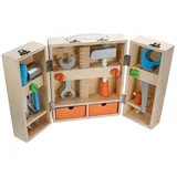 Vedes SpielMaus-41606037, SpielMaus Holz Werkzeugkoffer mit Zubehör