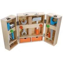 Vedes SpielMaus-41606037, SpielMaus Holz Werkzeugkoffer mit Zubehör