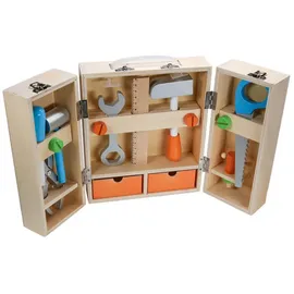 Vedes SpielMaus-41606037, SpielMaus Holz Werkzeugkoffer mit Zubehör