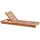 Beliani Gartenliege 200 x 60 x 30 cm Braun