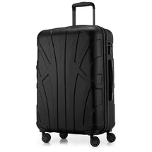 Suitline Hartschalenkoffer Trolley 4-Rollen 66 cm / 58-68 l schwarz