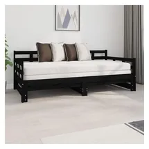 vidaXL Tagesbett 90 x 190 cm Schwarz