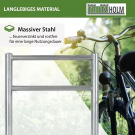 Trutzholm Fahrradständer Fahrradanlehnbügel Typ H 115x75 cm Stahl feuerverzinkt Ø 60 mm grau