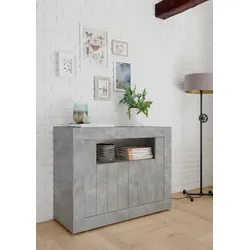 Sideboard INOSIGN "Urbino", grau (beton), Sideboards, Breite 110 cm