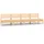 vidaXL Garten-Lounge-Set 4-tlg. Kiefer Massivholz braun