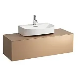 LAUFEN Sonar Schubladenelement/Sideboard H4054510340411 117,5x34x45,5cm, Ausschnitt Mitte, Kupfer