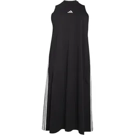 adidas Essentials 3-Streifen Racerback ärmelloses Langes Kleid Black / White M