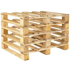 BRB 5x Holz-Einwegpalette im halben Euromaß (800x600x135 mm), 4-seitig einfahrbar