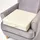 Homescapes Kissenbezug Sitzkissen 50 x 50 cm Creme