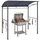 Outsunny Grillpavillon 2,15 x 1,5 m Grau
