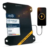 Sunnybag® Solarpanel Leaf Pro [Ultraleicht & Tragbar!] – Solarpanel faltbar (Wasserfest & Robust) – Solar Ladegerät mit USB-Anschluss für Smartphone & Powerbank – Solar Camping (7,5W Leistung)