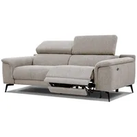 Wozimo Relaxsofa, Taupe, Metall, Rechteckig, 212x82x103 cm, Wohnzimmer, Sofas & Couches, Sofas, Heimkino Sofas