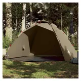 vidaXL Kuppelzelt 4 Personen Braun
