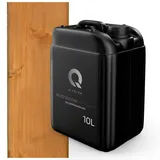 Q-COVER holzimprägnierung Eiche 10 L 2 in 1 holzschutz farbimprägnierung imprägniermittel holzschutzmittel imprägnierung abperleffekt alle holzarten holzgrundierung