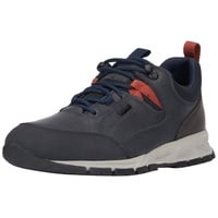 GEOX Herren U Delray B ABX Sneaker, Navy Dk Orange, 45 EU