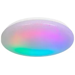 LED Deckenleuchte Sligo rund 38cm weiß CCT RGB dimmbar