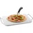 GEFU Pizzastein DARIOSO Set mit Gestell, Pizzaschneider und Pizzaschieber grau
