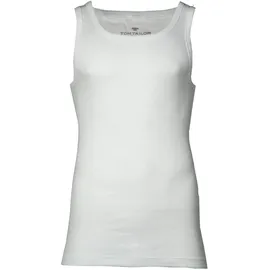 Tom Tailor Herren Tanktop, Vorteilspack - Unterhemd, Garron S, einfarbig Weiß L