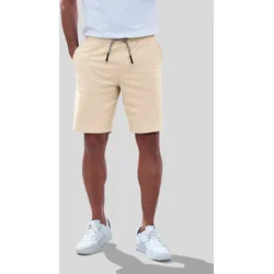 Sweatshorts »weit geschnitten«, in Melange-Optik aus Baumwoll-Mix, Gr. XXL - N-Gr, beige-meliert, , 96230224-XXL N-Gr
