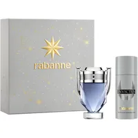 Paco Rabanne Invictus Eau de Toilette 100 ml + Deo Spray 150 ml Geschenkset 3