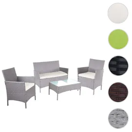 Mendler Gartenmöbel Set 3-tlg. Grau