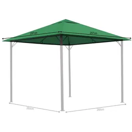 Quick Star Ersatzdach Pavillon 3x3 m Grün 2,97 x 2,97 x 0,01 m