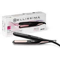 Bellissima Mini-Haarglätter für Tasche und Reisen, Glätteisen für glattes Haar jederzeit, überall, kompakt, leicht, Keramikbeschichtung, Temperatur 200 °C, automatische Mehrfachspannung, Beauty Bag