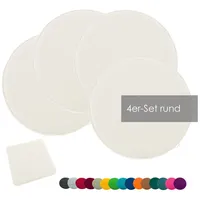 Heimtexland ® 4er Pack Sitzkissen Filz Stuhlkissen Bodenkissen Polster