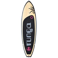 Runga-Boards SUP-Board Runga WHEKE BAMBOO PINK Hard Board Stand Up Paddling SUP, Allrounder, (Set 9.5, Inkl. coiled leash & 3-tlg. Finnen-Set) 9.5 - 287 cm