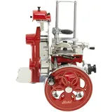 Berkel Volano B2 rot – Wunderschöne Aufschnittmaschine + Fassholzbrett Unikat