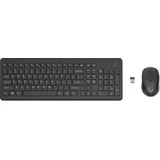 HP Tastatur Maus enthalten RF Wireless Schwarz