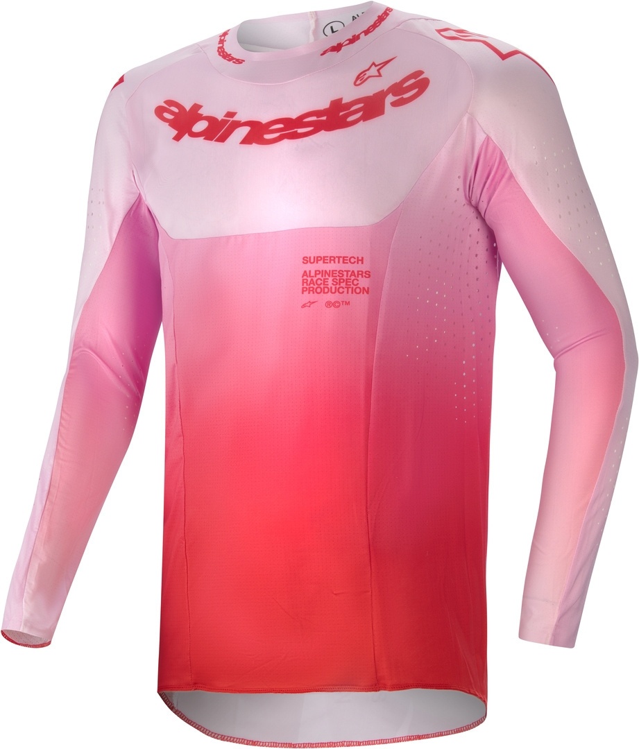 Alpinestars Supertech Dade Motorcross shirt, pink, XL
