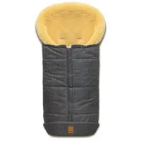 Heitmann-Felle Premium Lammfellfußsack grau-meliert