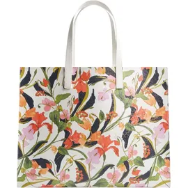 Ted Baker Shopper Florish Floral Printed Extra Large Icon Bag Cream