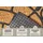 HANSE HOME Kokos 45 x 75 cm Braun/Schwarz