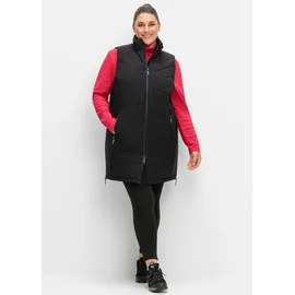 sheego Longweste in schwarz | Gr.: 50