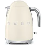 Smeg KLF03CRUK Wasserkocher im Retro-Stil, cremefarben