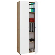 VCM Vandol Mehrzweckschrank 70 x 178 x 39 cm Weiß