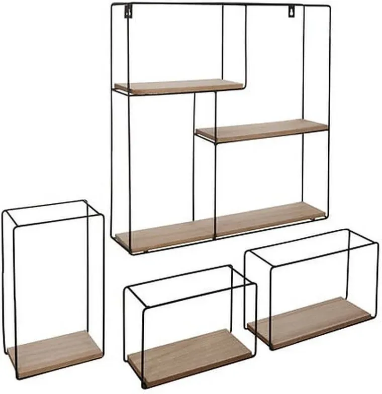 5five Metall-Wandregale, 4er-Set