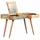vidaXL Schminktisch mit Spiegel 112x45x76 cm Altholz Massiv