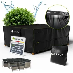 Juskys Gartenmöbel Abdeckplane 250 x 210 x 90 cm - winterfest, wasserdicht, UV-Schutz, Schutzhülle