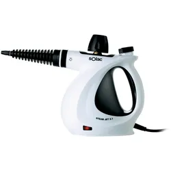 Solac LV1301 Steam Jet 2.0 Dampfreiniger, 350ml Tank, 3m Kabel, 9 Zubehörteile, 3min einsatzbereit, Anti-Tropf-System, ergonomischer Handgriff