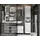Germania Seddiner See Hochschrank 34 x 190 x 34 cm Weiß MDF/Metall