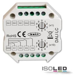 DALI Master-Steuerung für 4 Adressen Steuerung via 4 Push-(Schließ)-Taster DALI-Bus Spannung
