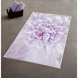 Kleine Wolke Badteppich Dahlia 70 x 120 cm Polyester Violett Lila