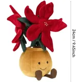 Jellycat Kuscheltier Amuseable Tulip Pot Blumen Pluschtiere Geschenke für Kinder - Es gelten die Bilder