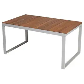 Merxx Siena Set 7-tlg. Ausziehtisch 200 x 90 cm inkl. Klappsessel silber/schwarz