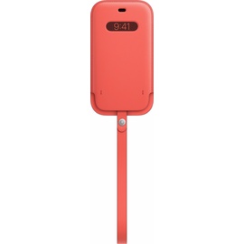 Apple Lederhülle mit MagSafe für iPhone 12/12 Pro zitruspink