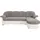 DOMO collection Ecksofa »Flores Schlafsofa, B/T/H: 233/142/86 cm, L-Form« wahlweise mit Bettfunktion, wahlweise mit Federkern, auch in Leder weiß